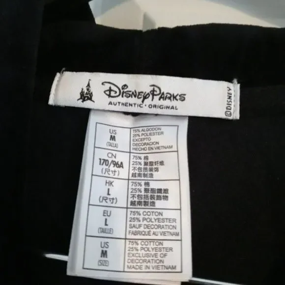 Disney Parks Mickey Mouse Black Velour Hoodie - Picture 3 of 5